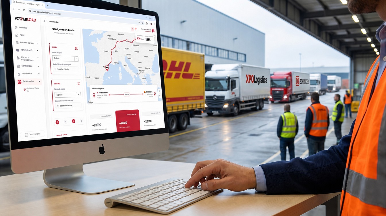 Main view of Freight exchange – Carrier in Powerload